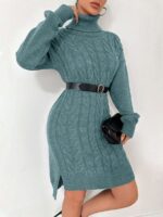 Rochie Scurta Tricotata Roura Vernil