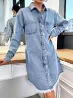 Rochie Scurta Paula din Denim - imagine 3