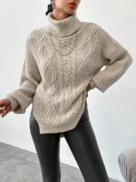 Pulover Tricotat Zizia Bej