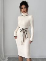 Rochie Midi Tricotata Laura Crem