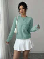 Pulover Tricotat Davla Vernil - imagine 3