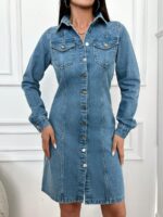 Rochie Scurta Carina din Denim