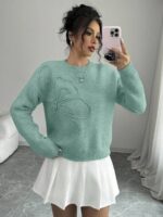 Pulover Tricotat Davla Vernil - imagine 4