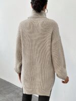 Pulover Tricotat Zizia Bej - imagine 2