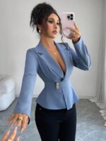 Bluza Dama Adela Bleu - imagine 3