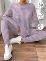 Compleu cu Pantalon Betty Lila - imagine 3