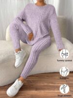 Compleu cu Pantalon Betty Lila - imagine 2