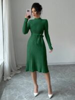 Rochie Midi Tricotata Mariola Verde