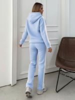 Trening vătuit format din bluza si pantalon Doris Bleu - imagine 2