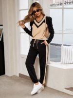 Trening Dama Almer Negru cu Bej - imagine 3