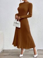 Rochie Midi Tricotata Jesica Maro - imagine 3