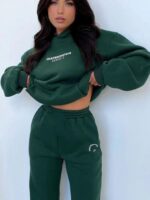 Trening Dama Soraya Verde din Bumbac