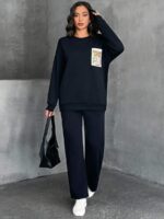 Compleu cu Pantalon Lorelia Negru