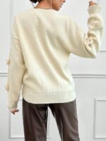 Pulover Tricotat Malibu Esra Bej - imagine 2