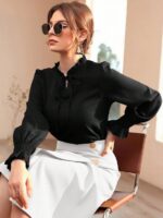 Bluza Dama Audra Neagra - imagine 3