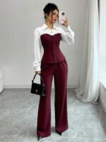 Compleu cu Pantalon Victoria Grena