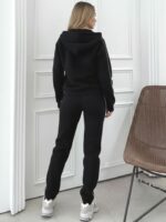 Trening vătuit format din bluza si pantalon Tordis Negru - imagine 2