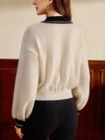 Pulover Tricotat Gily Crem - imagine 2