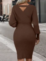 Rochie Scurta Tricotata Estella Maro - imagine 2