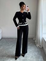 Compleu cu Pantalon Kiara Negru