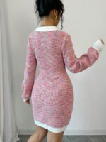 Rochie Scurta Tricotata Serda Multicolora - imagine 2