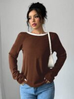 Bluza Dama Corina Maro cu Funde Albe - imagine 2