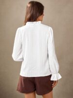 Camasa Dama Inna Alba cu Broderie - imagine 2