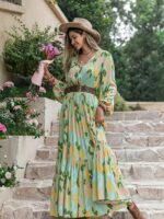 Rochie Lunga Felly Multicolora - imagine 4