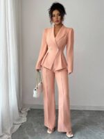 Compleu cu Pantalon Jolina Corai - imagine 3