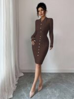 Rochie Scurta Tricotata Petra Maro - imagine 4