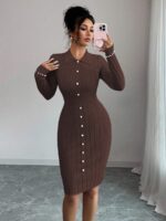 Rochie Scurta Tricotata Petra Maro - imagine 3