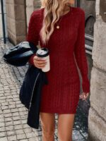 Rochie Tricotata Scurta Ebke Grena - imagine 4