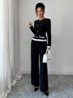 Compleu cu Pantalon Kiara Negru - imagine 3