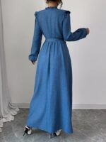 Rochie Lunga Morena Albastra - imagine 2