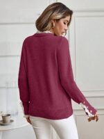 Pulover Tricotat Valeria Violet - imagine 2