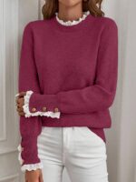 Pulover Tricotat Valeria Violet - imagine 3