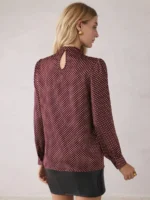 Bluza Dama Diana Maro cu Buline Albe - imagine 3