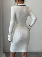 Rochie Scurta Tricotata Patricia Alba - imagine 2