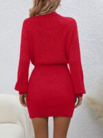 Rochie Scurta Tricotata Anaia Rosie - imagine 2