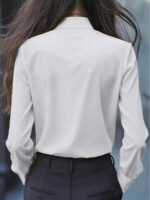 Camasa Dama Candace Alba cu Funda Neagra - imagine 2