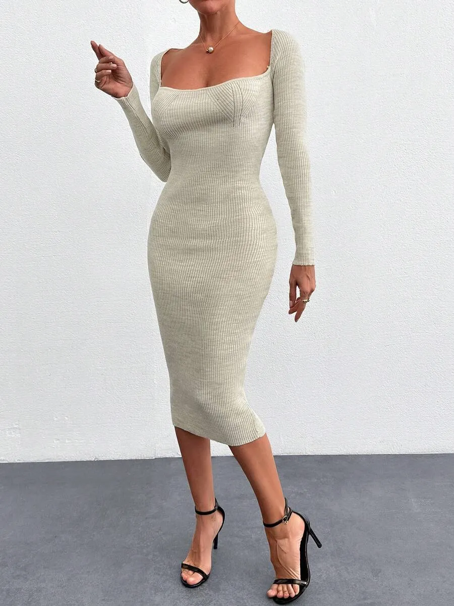 imgi_52_17301021949a42e36736bdb5a7dd5782c494b20b3f_thumbnail_900x Rochie Midi Tricotata Lidia Crem - imagine 1