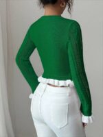 Pulover Tricotat Alla Verde - imagine 2