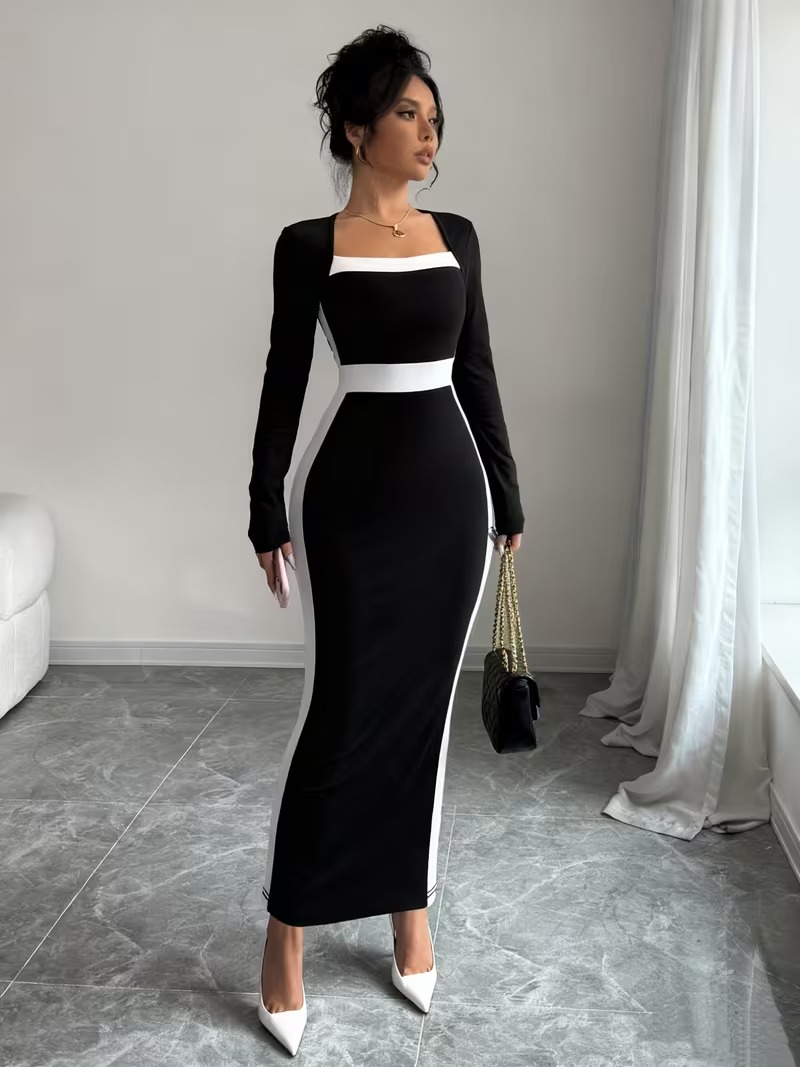 111 Rochie Lunga Andra Neagra - imagine 1