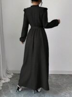 Rochie Lunga Olga Neagra - imagine 2