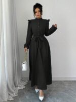 Rochie Lunga Olga Neagra - imagine 3