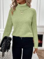 Pulover Tricotat Salma Vernil - imagine 4