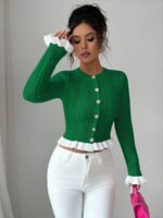 Pulover Tricotat Alla Verde - imagine 3