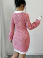 Rochie Scurta Tricotata Galya Multicolora - imagine 2