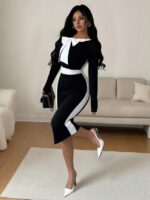 Rochie Midi Tania Neagra - imagine 3