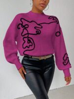 Pulover Tricotat Sarah Violet